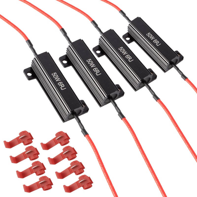 مقاومات تحميل iBrightstar 50W 6ohm لإصلاح لمبة LED ووميض إشارة التحول السريع