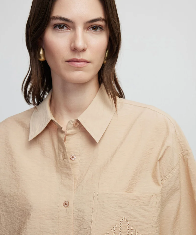 Ipekyol Monogram Embroidered Shirt