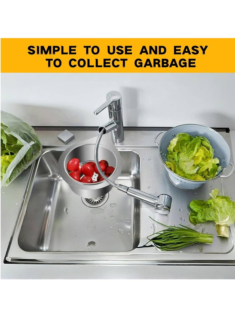 1 Pcs 2024 New Stainless Steel Swan Sink Strainer Basket, Multi-functional Kitchen Drain Basket for Fruit. - Image 2