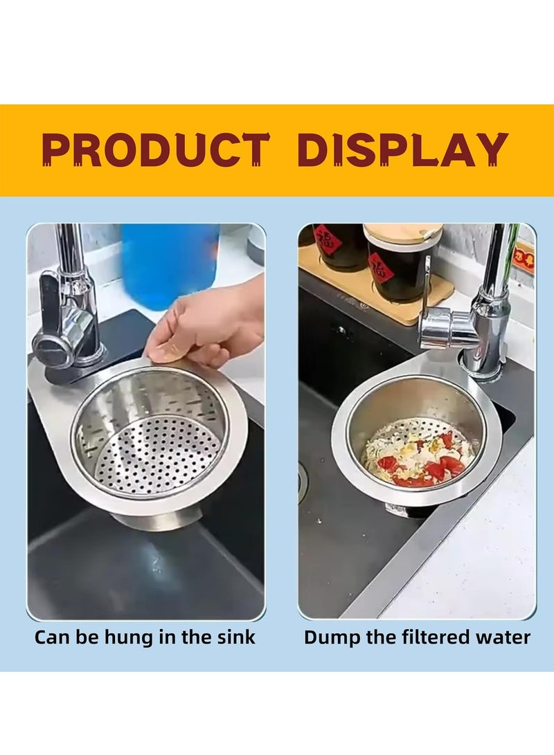 1 Pcs 2024 New Stainless Steel Swan Sink Strainer Basket, Multi-functional Kitchen Drain Basket for Fruit. - Image 3
