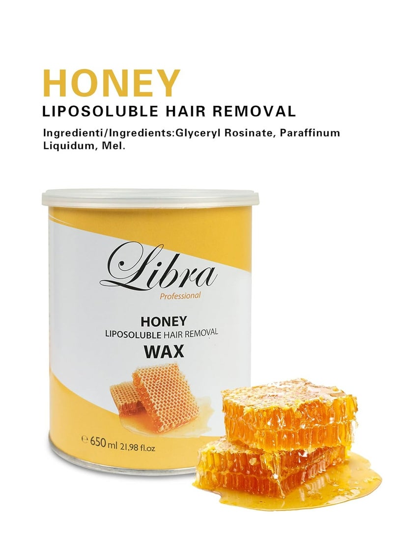 Libra شمع العسل الطبيعي الساخن المحترف من ليبرا 650 مل 2 قطع - Image 3