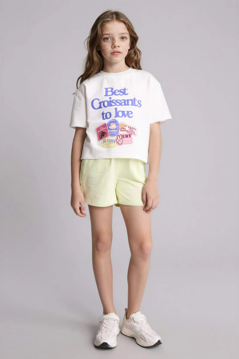 DeFacto Girl T-Shirt Shorts 2 Piece Set
