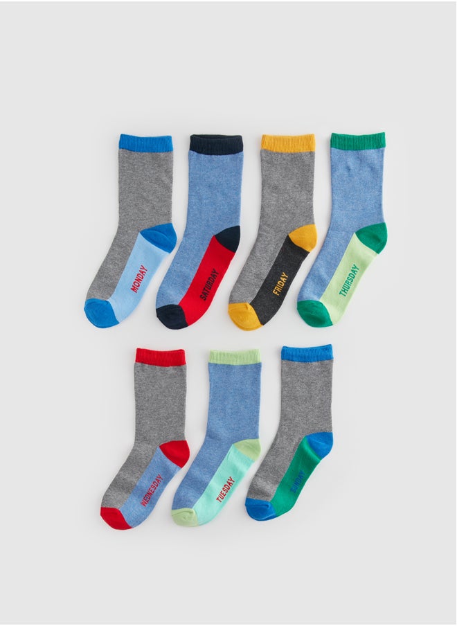 LC WAIKIKI Patterned Boy Socket Socks 7-pack  - Image 1