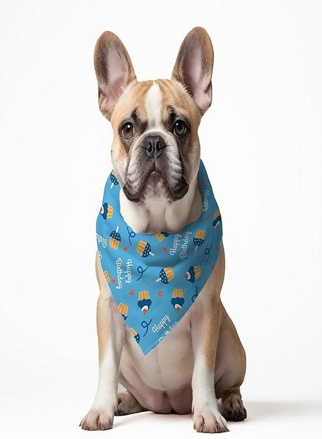 W Bandana for Dogs (Set of 2) | These Stunning, Gorgeous Design Dog Bandanas are The Perfect Styling Accessory for Dogs Large, Medium & Small. Tie a Knot. (XL, Cupcake + Toucan) - Image 3