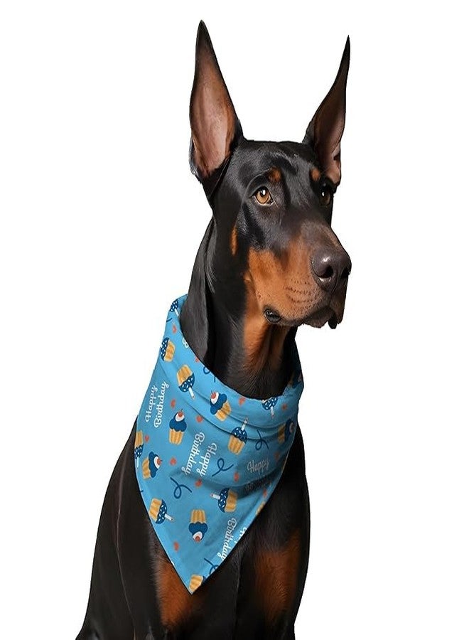 W Bandana for Dogs (Set of 2) | These Stunning, Gorgeous Design Dog Bandanas are The Perfect Styling Accessory for Dogs Large, Medium & Small. Tie a Knot. (XL, Cupcake + Toucan) - Image 4