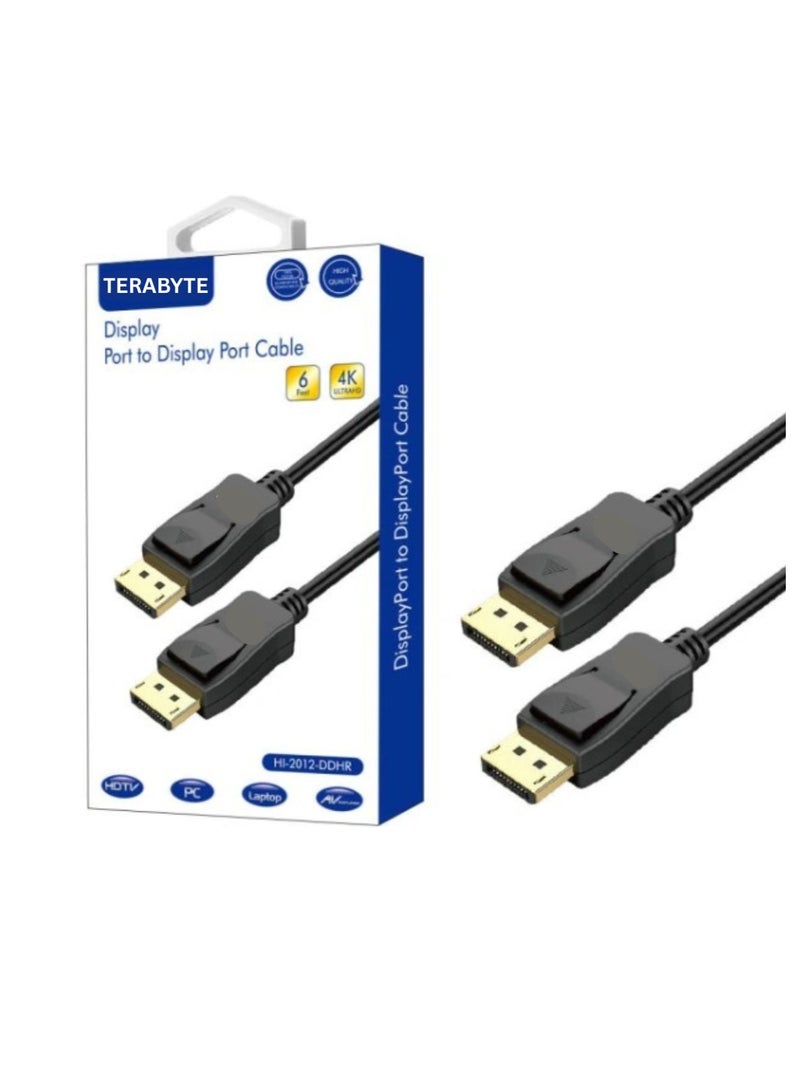 Terabyte DisplayPort to DisplayPort Cable, Gold-Plated - Image 1