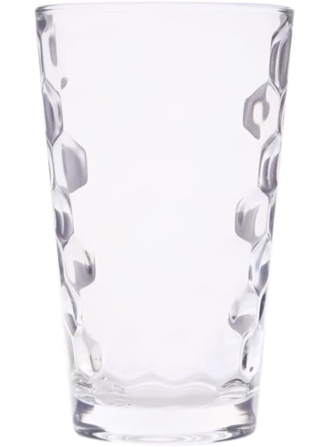 Vidivi Honey High Quality Glass Tumbler Set Of 6 Pieces 410 Ml - Transparent - Image 3