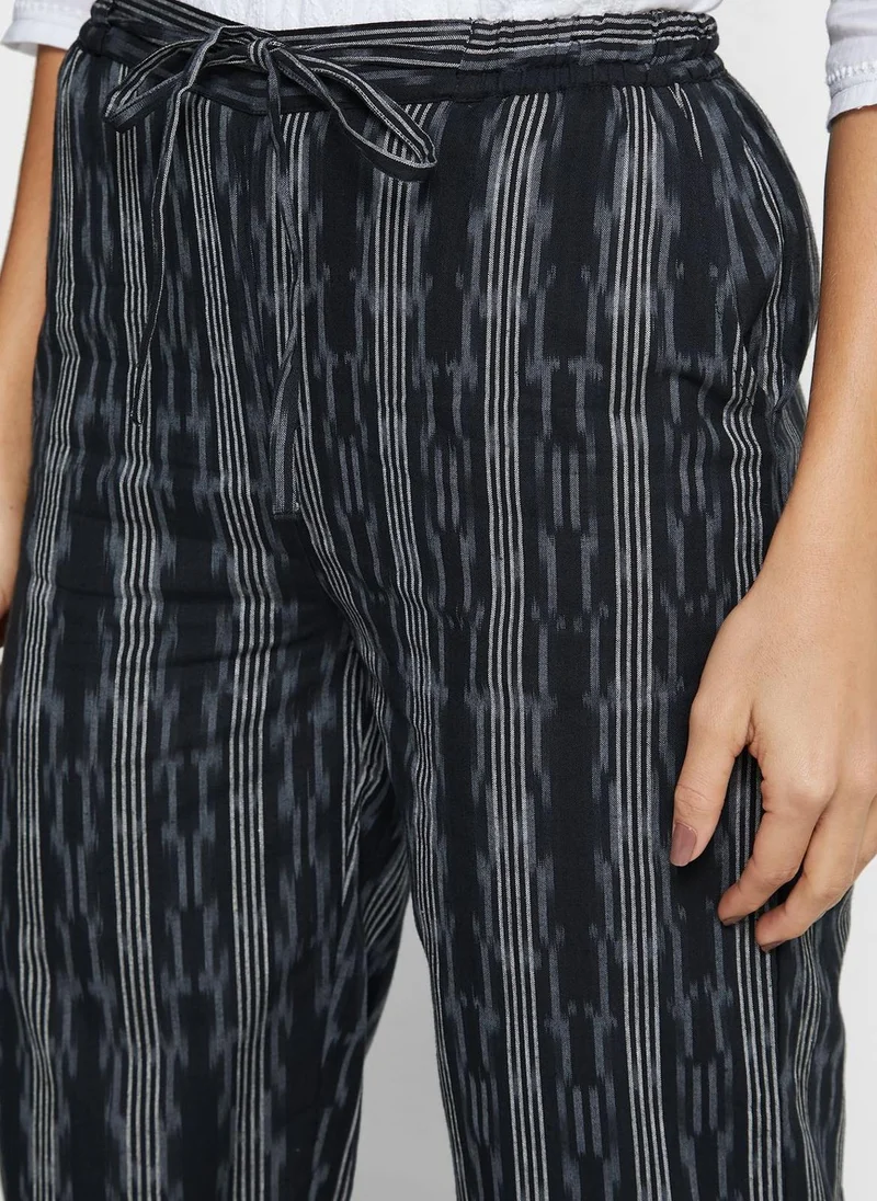 Fabindia Cotton Ikat Drawstring Pant