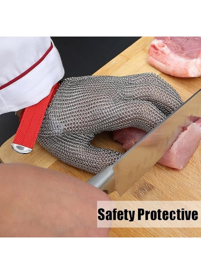 Safety Work Gloves, Cut-Resistant, Grade 9 Protective Gloves for Meat Processing and Handling Sharp Tools - Image 5