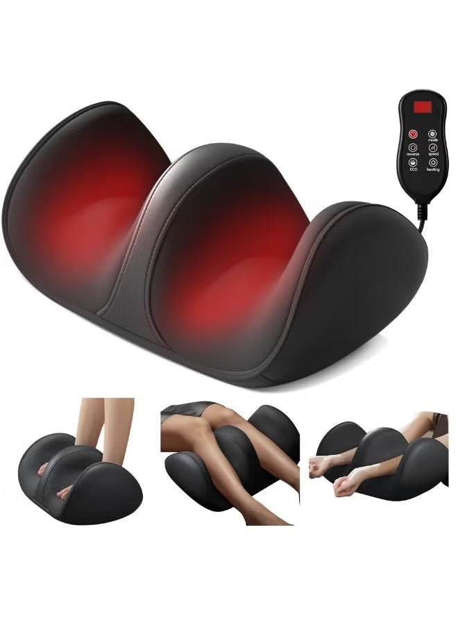 Bolivia's 3 Intensity Levels Electric Foot Massager Shiatsu Heat Kneading Massage Hot Compress Deep Relaxation Relieve Fatigue Foot Spa Electric Calf Massager Machine For Pain Relief And Improving Blood Circulation Adjustable Intensity for Foot Massage, Lightweight and Relax for Home or Office Use - Image 1