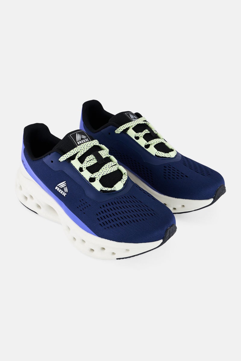 RBX أحذية جري نسائية مزودة بأربطة، لون كحلي - Image 1