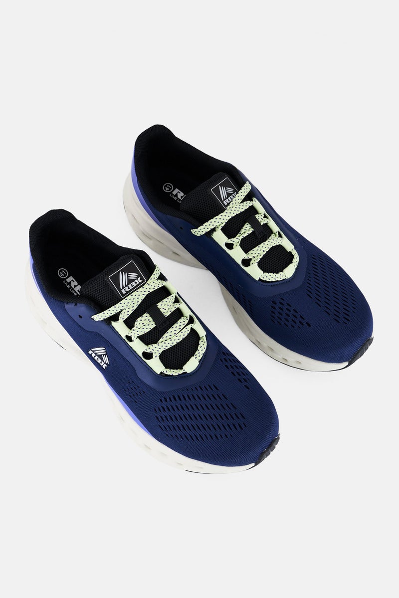 RBX أحذية جري نسائية مزودة بأربطة، لون كحلي - Image 4