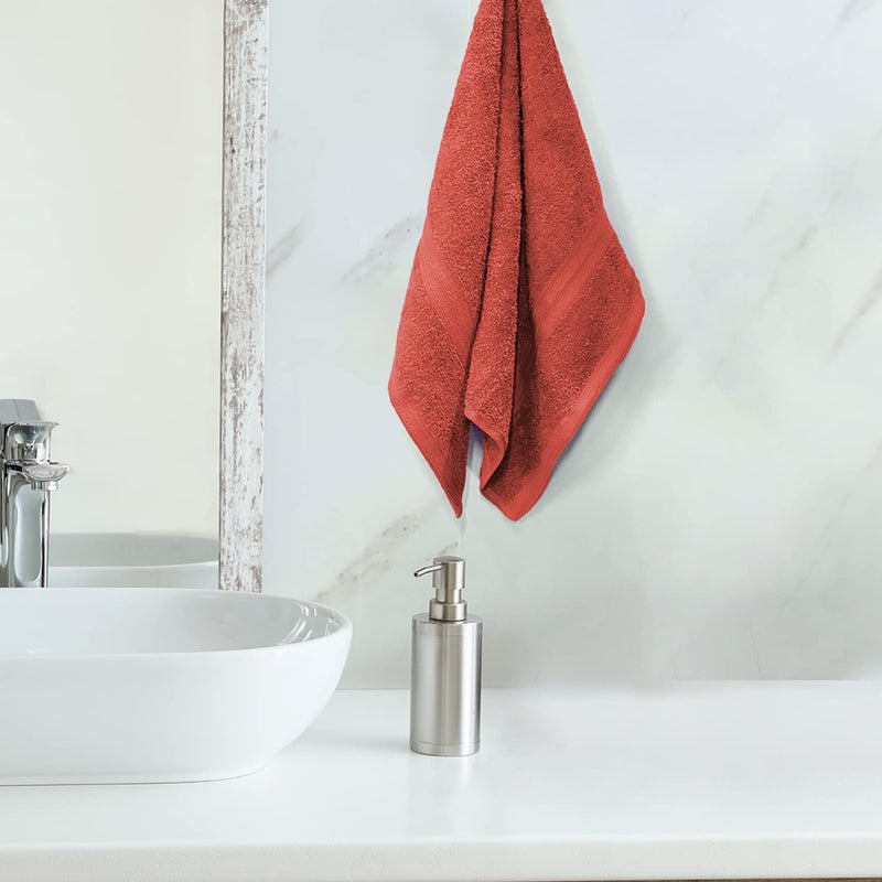 Sassoon Anatolia 1 Piece Cotton Hand Towel in 500 GSM - Rust - Image 1