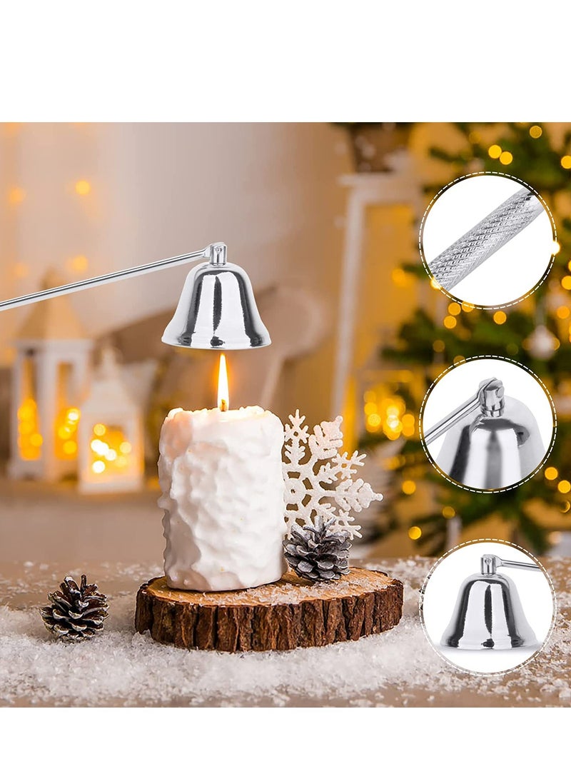 Rock Pow 3 IN 1 Wick Trimmer and Snuffer Set Candle Care Accessory Set with Candle Wick Trimmer Candle Wick Cutter Candle Extinguisher Candle Wick Dipper Candle Snuffer for Candle Lovers (Silver)  - Image 5