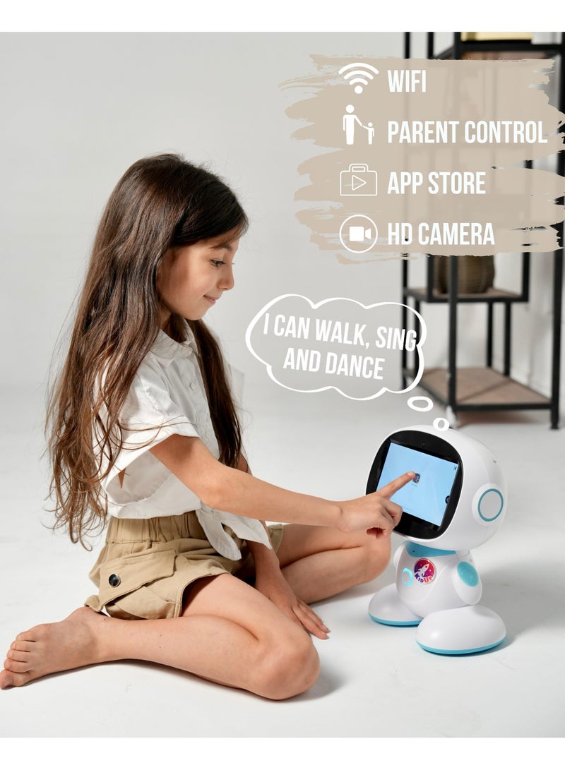 كيد أب روبوت ذكي للأطفال – مساعد الواجبات المنزلية بتقنية ChatGPT لعبة تعليمية من نوع STEM مزودة بشاشة لمس قياس 7 بوصات، وتحكم صوتي، وقدرة على الرسم والغناء والرقص. هدية جميلة للأولاد والبنات من عمر 3 إلى 10 سنوات، مع خاصية التحكم عن بُعد ورفيق للتعلّم. - Image 2