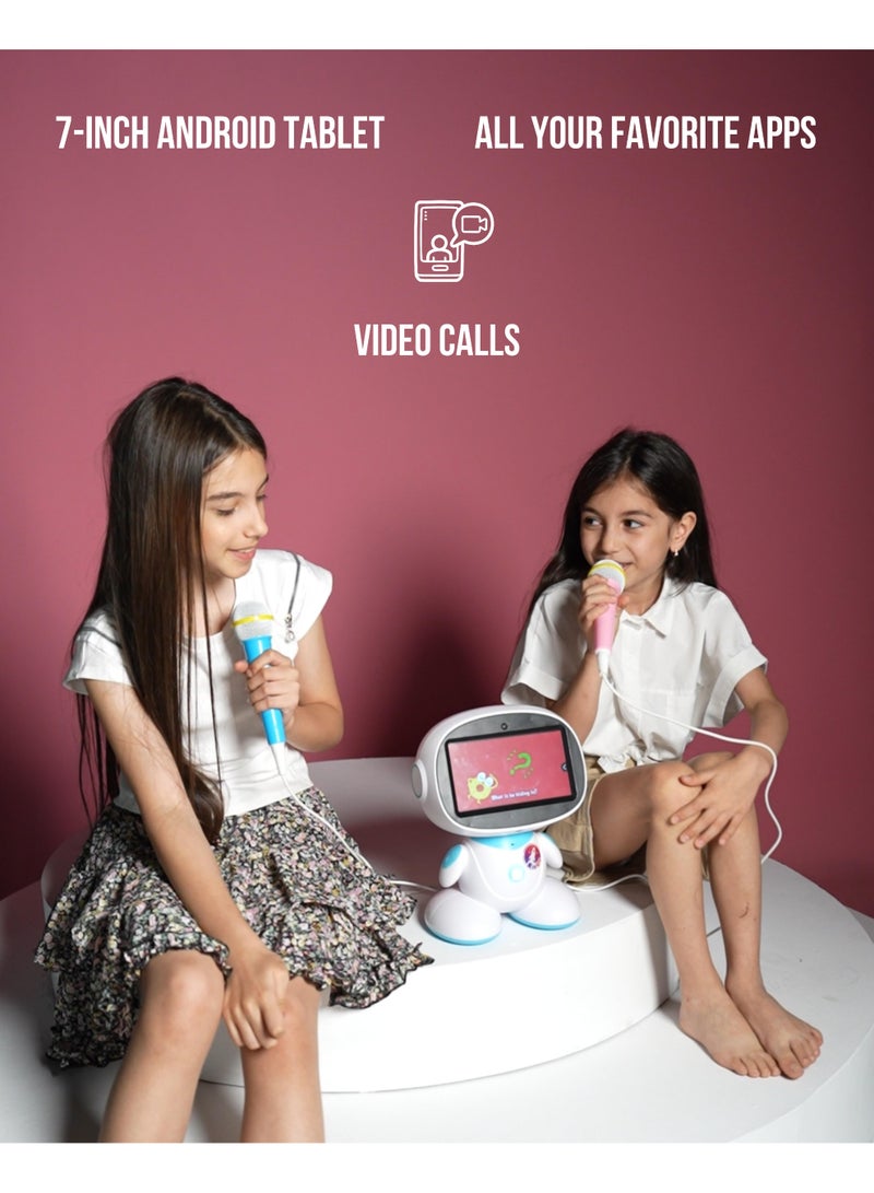 كيد أب روبوت ذكي للأطفال – مساعد الواجبات المنزلية بتقنية ChatGPT لعبة تعليمية من نوع STEM مزودة بشاشة لمس قياس 7 بوصات، وتحكم صوتي، وقدرة على الرسم والغناء والرقص. هدية جميلة للأولاد والبنات من عمر 3 إلى 10 سنوات، مع خاصية التحكم عن بُعد ورفيق للتعلّم. - Image 5