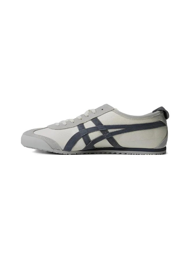 TIGER Onitsuka Tiger Mexico 66 Leather Sneakers in Cream and Gray Size37