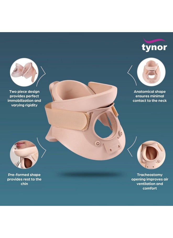 Tynor - Tynor Cervical Orthosis (Philadelphia) Plastazote, Neck Brace for Cervical Support & Injury Recovery | Lightweight & Comfortable, for Post-Operative & Neck Stability | Pack of 1 (Beige, Large) - Image 1