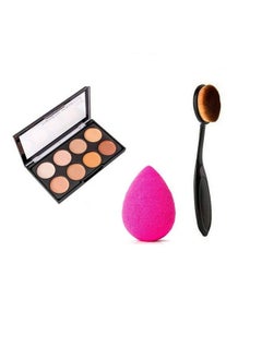 8 Shades Concealer Palette With Beauty Blender Sponge Puff And Oval Foundation Brush - pzsku/Z1DE841AF4757F72FACE0Z/45/_/1690022458/73ef3240-4782-47c4-b842-084285695989