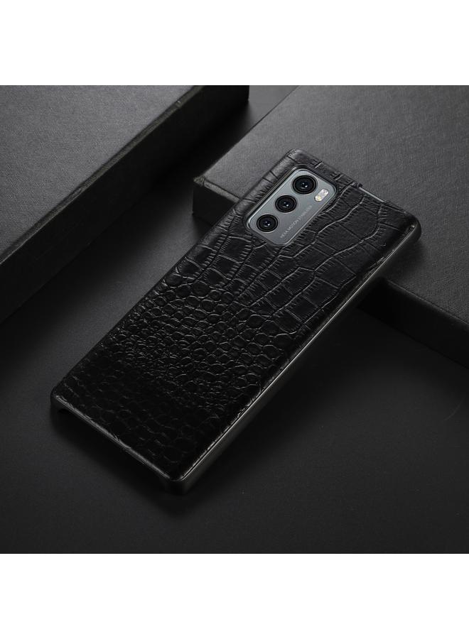 اس-توب جراب لهاتف LG Wing 5G مصنوع من جلد التمساح بطبقة علوية من جلد البقر - Image 2