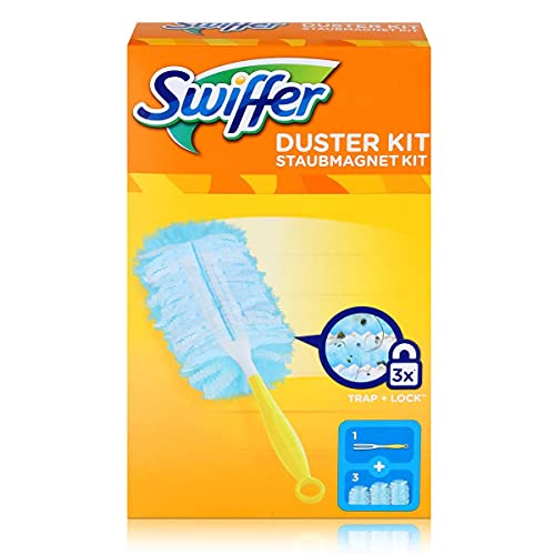Swiffer Swiffer Microfibre dust Cleaner Set 1 Handle and 3 Replacement Pads Pack of 1x1 Piece 