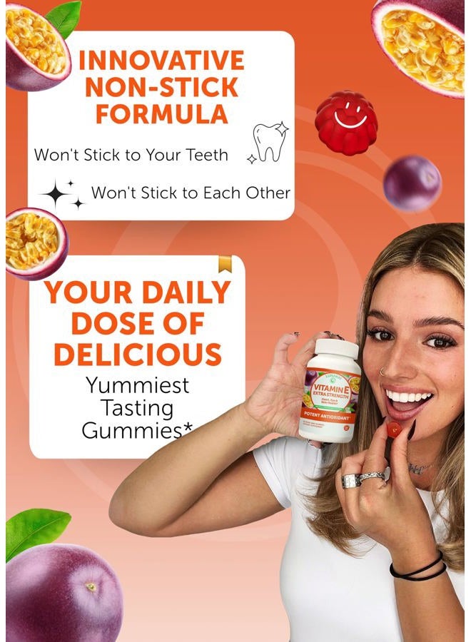 LUNAKAI Collagen and Vitamin E Gummies Bundle - Non-GMO Anti Aging Supplements for Men & Women - Natural Gummy with Vitamin C & 250 mg Natural VIT E - Image 4