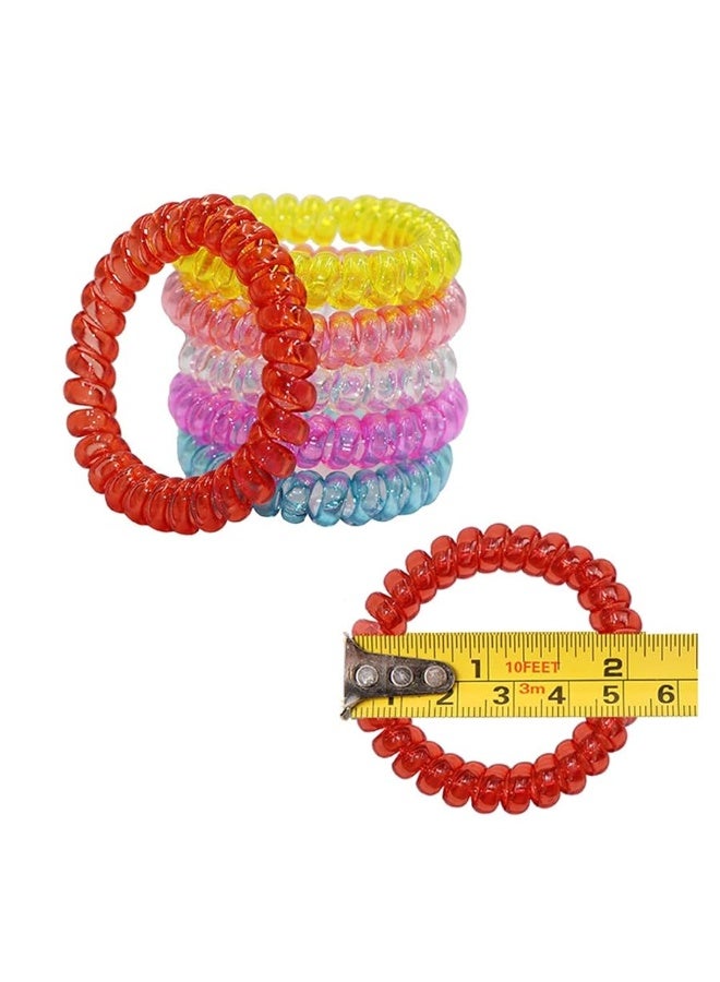 MaberryTech Direct Sensory Stretchy Kids Bracelets 6 Pack Funny Speech and Communication Aid Coil Toys for Boys Girls with Autism ADHD Fidget Anxiety or Special Needs  Assorted Colors - Image 1