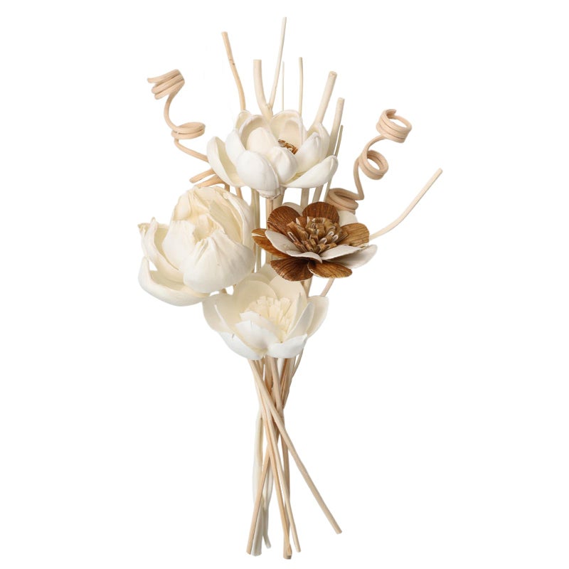 MAOBUYOU Reed Diffuser Sticks Set of 12, Natural Paper Material, Flower Diffusers for Home Bathroom and Bedroom Decor - Image 1