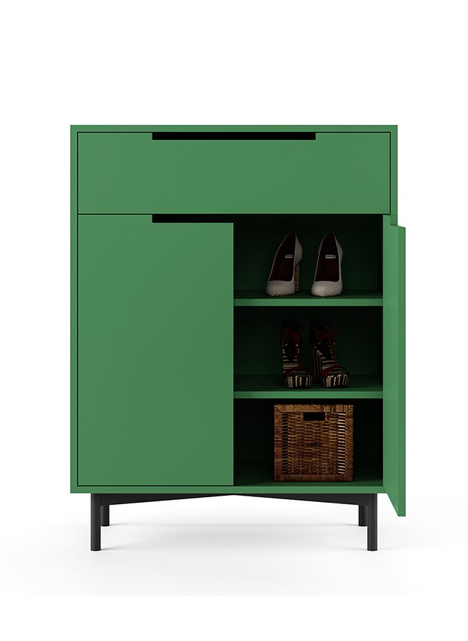 Woodz - Wardy Shoe Cabinet Green - Image 1