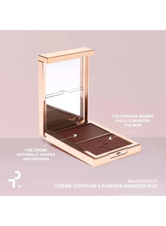 Patrick Ta Major Sculpt Crème Contour & Powder Bronzer Duo Patrick Ta Shes Defined - Warm Deep - Image 5