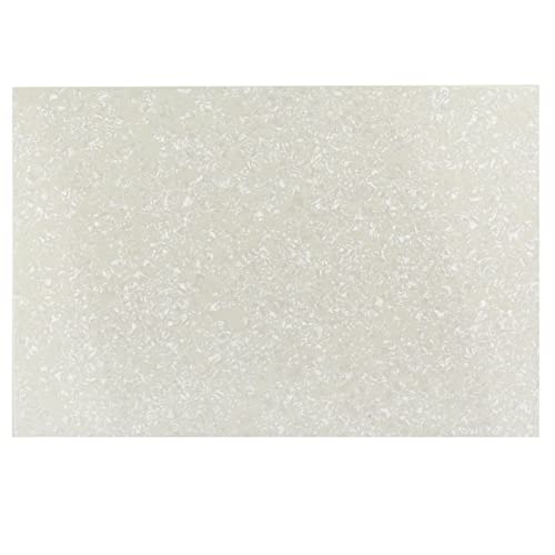 Mr.Power 11.6 x17 Inch Guitar Bass Pickguard Blank Material DIY Sheet Scratch Plate Backplate for Strat Tele Guitar Jazz P Bass (4Ply Vintage White Pearl)) - Image 1
