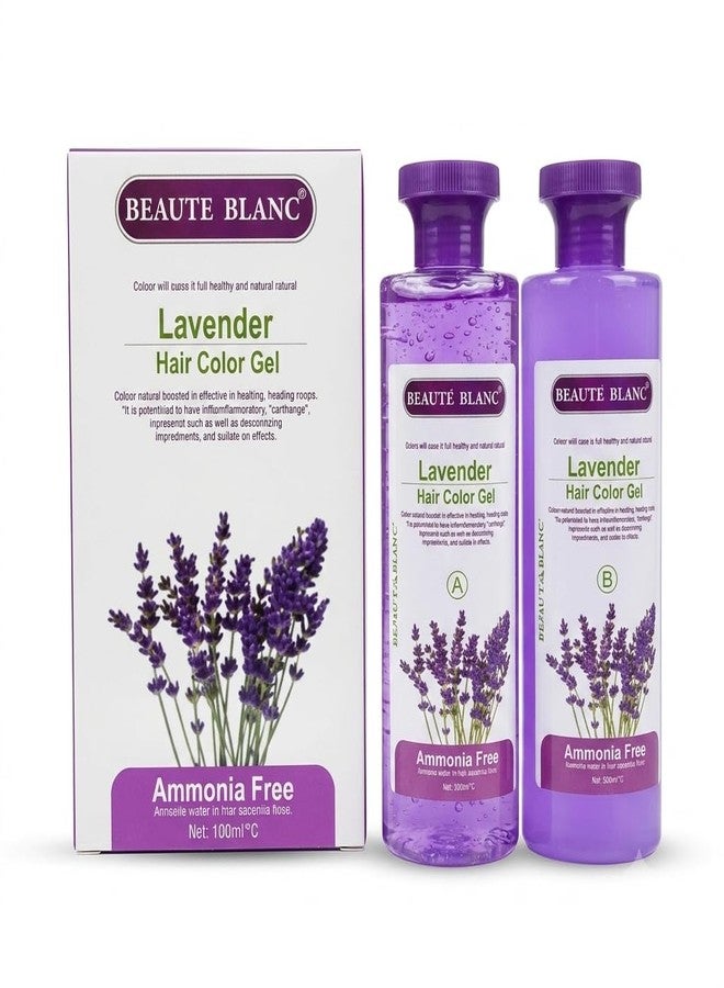 BEAUTE BLANC Lavender Hair Color Dye For Men, Women | Nourishing Hair Dye with Shine & Softness | Long Lasting Hair Care Gel for Black Hair- 1000ml (Pack Of 1) - Image 1