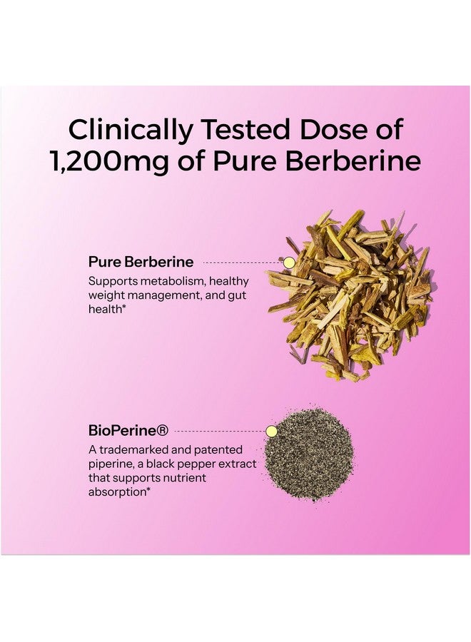 هوم مكمل HUM Best of Berberine بتركيز 1200 ملغ - فعالية نقية لتعزيز صحة الأيض، مُعزز بالبيوبيرين لتحقيق أقصى امتصاص (60 كبسولة) - Image 3