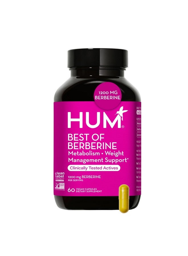 هوم مكمل HUM Best of Berberine بتركيز 1200 ملغ - فعالية نقية لتعزيز صحة الأيض، مُعزز بالبيوبيرين لتحقيق أقصى امتصاص (60 كبسولة) - Image 1