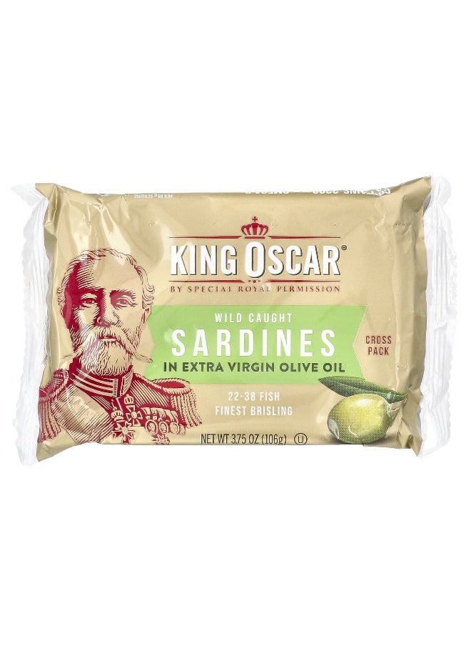 KING OSCAR King Oscar, Wild Caught Sardines In Extra Virgin Olive Oil, 3.75 oz (106 g)  - Image 1