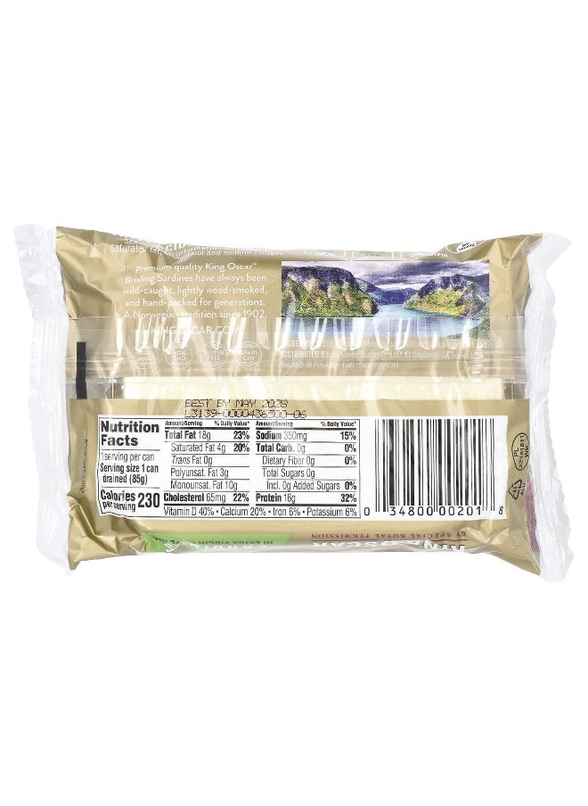 KING OSCAR King Oscar, Wild Caught Sardines In Extra Virgin Olive Oil, 3.75 oz (106 g)  - Image 2