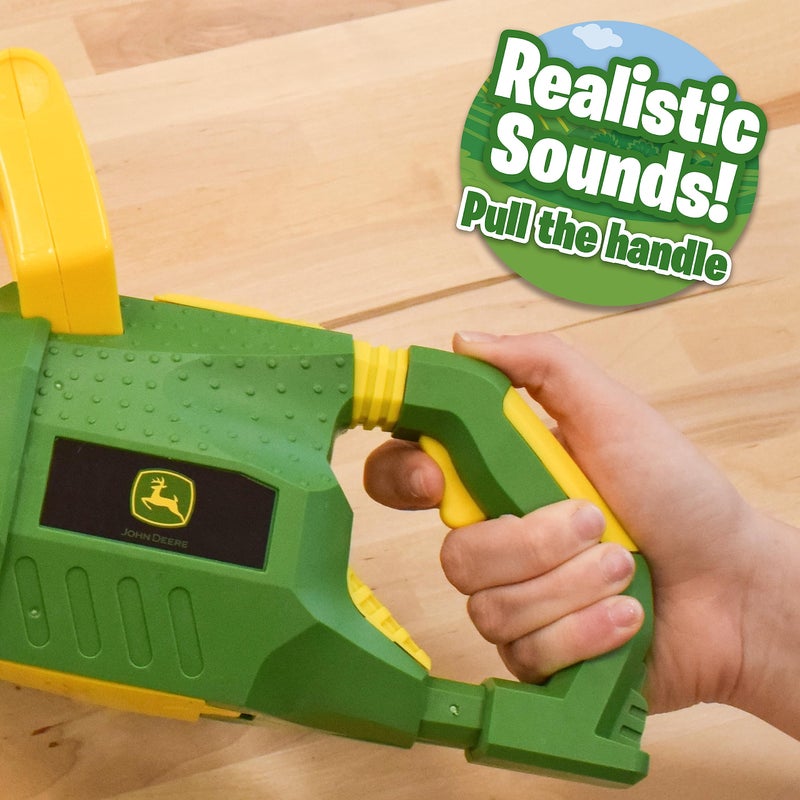 John Deere Power Tools Weed Trimmer - Construction Tool Toy with Lights and Sounds | Realistic Pretend Play Set for Kids 5+ - Sunny Days Entertainment - Image 3