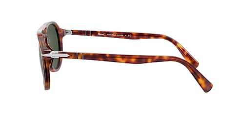 Persol نظارات شمسية بيرسول PO3235S طراز طيار، أحمر هافانا/أخضر، 55 مم - Image 4