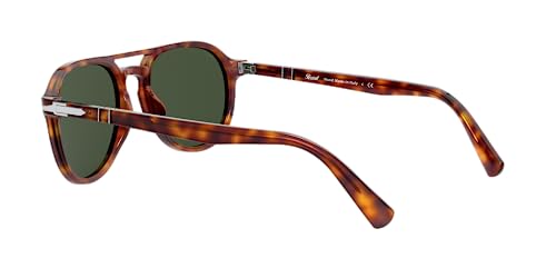 Persol نظارات شمسية بيرسول PO3235S طراز طيار، أحمر هافانا/أخضر، 55 مم - Image 5