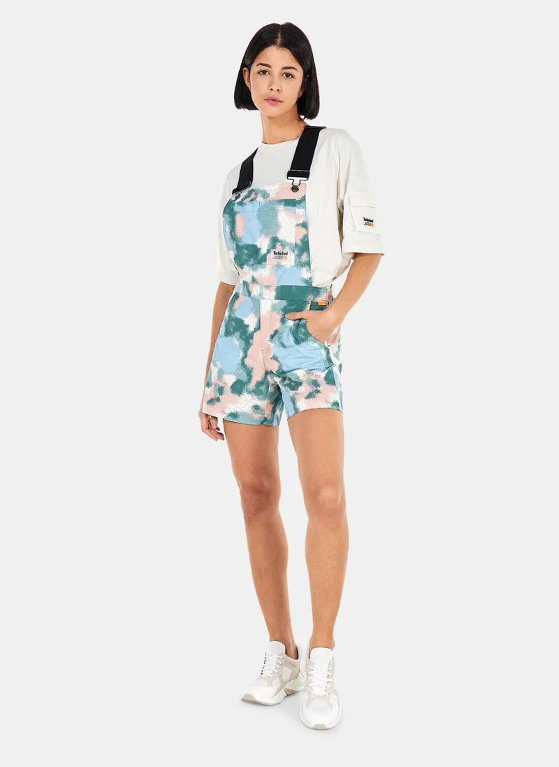 Timberland Women's Allover Print Dungarees