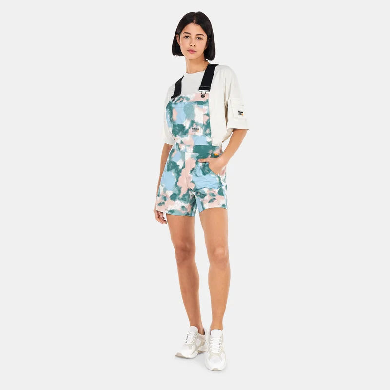 Timberland Women's Allover Print Dungarees