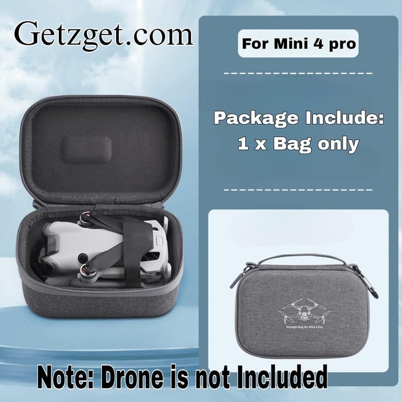 GetZget ® Carrying Case for DJI Mini 4 Pro - Protective Bag for Body and Air Travel Accessories (Aircraft Case) - Image 2