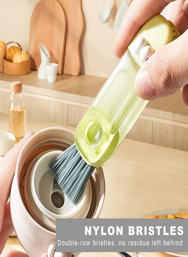 NBGYTECH 4 in 1 Gap Cleaning Brush Set Portable Cup Lid Cleaner Multifunctional Bottle Cleaning Tools for Kitchen Office Home - Image 3