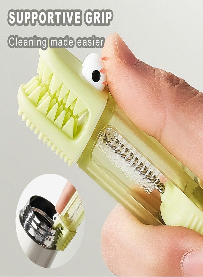 NBGYTECH 4 in 1 Gap Cleaning Brush Set Portable Cup Lid Cleaner Multifunctional Bottle Cleaning Tools for Kitchen Office Home - Image 5