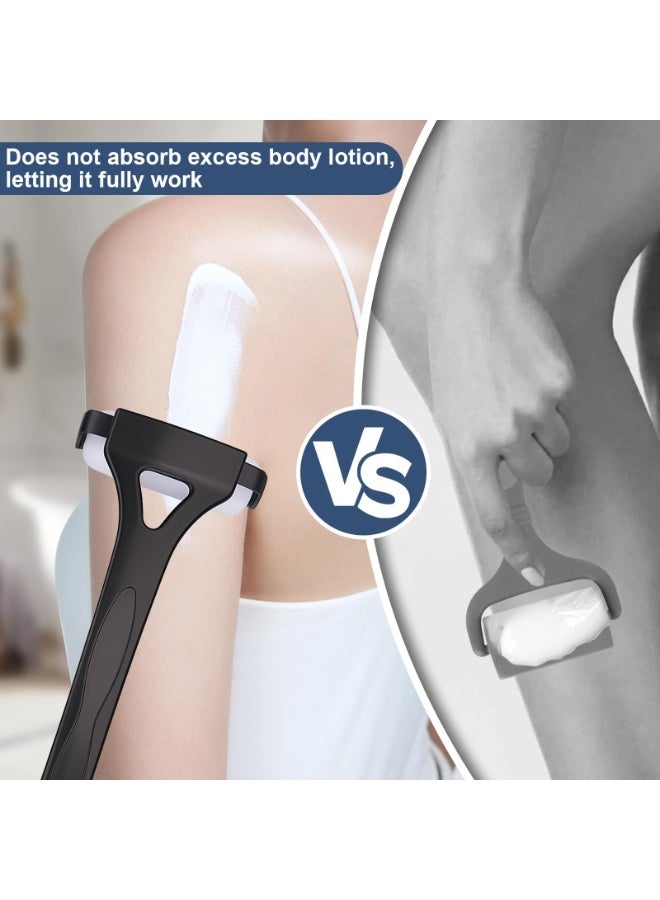 OSHIMA Foldable Back Lotion Applicator with Long Handle, Lotion Applicator for Back with 3PCS Replacement Foam Sunscreen & Tanning Roller, Ergonomic Self Application Tool for Moisturizer Cream Oil - Image 4