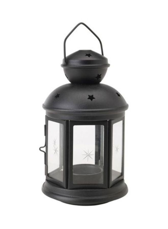 حامل شمعة فانوس رمضان أسود 38 سنتيمتر