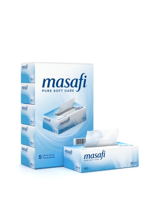 Masafi Facial Tissue Box of 30 x 130 Sheets x 2 Ply - Image 2