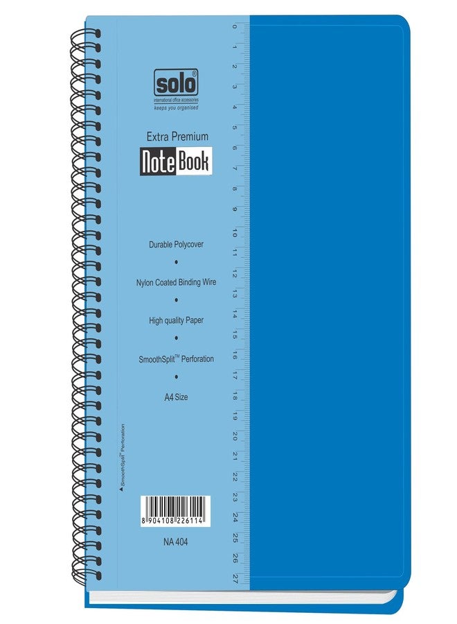 سولو دفتر ملاحظات تنفيذي SOLO A4 - مسطر بنقاط | 160 صفحة | ورق كتابة فائق النعومة 70 جرامًا للمتر المربع | مسطرة قابلة للفصل، وفتحة لبطاقة العمل، وجيب تخزين | دفتر ملاحظات فاخر للمكتب والدراسة - Image 1