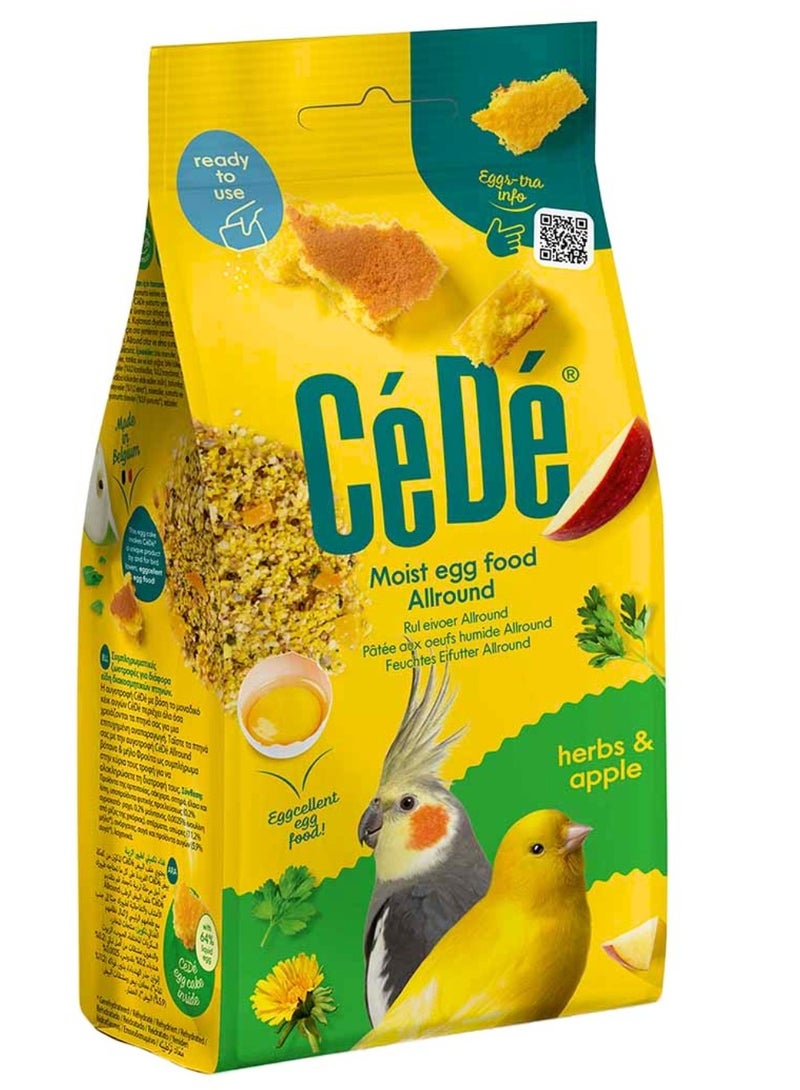 CeDe Egg Food Moist Allround Herbs & Apple 200g - Image 4