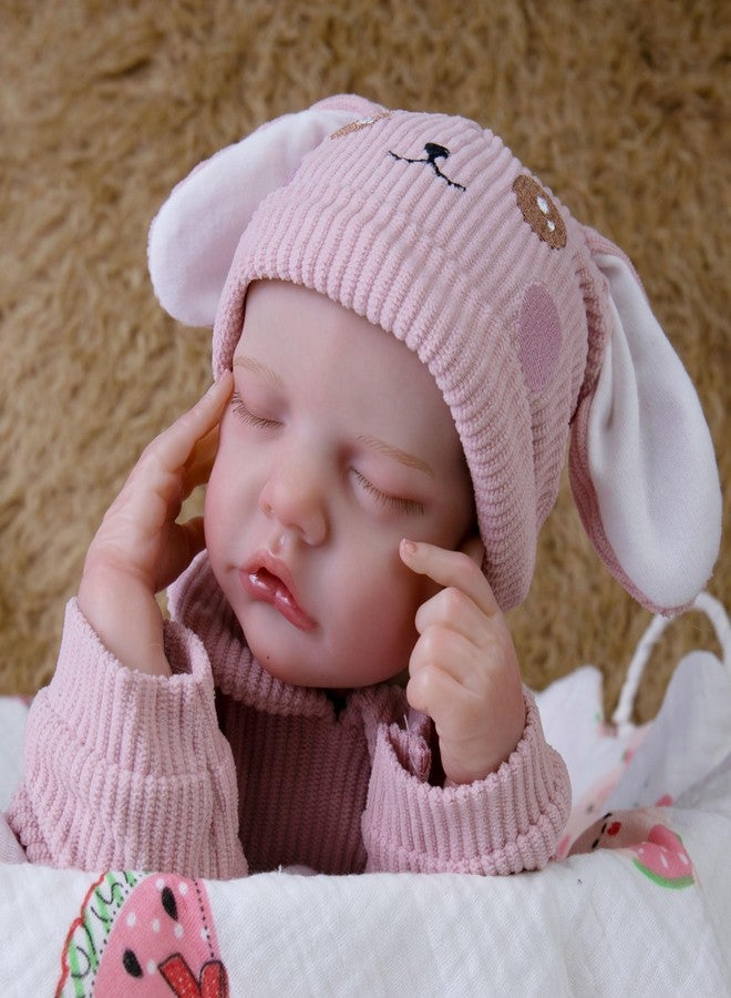 Milidool Lifelike Reborn Baby Dolls- 18-Inch Realistic Poseable Newborn Baby Girl Dolls,Soft Cloth Body Real Life Baby Doll with Gift Box for Kids Age 3 + - Image 2